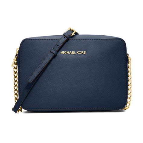 michael kors navy striped purse|Michael Kors navy crossbody bag.